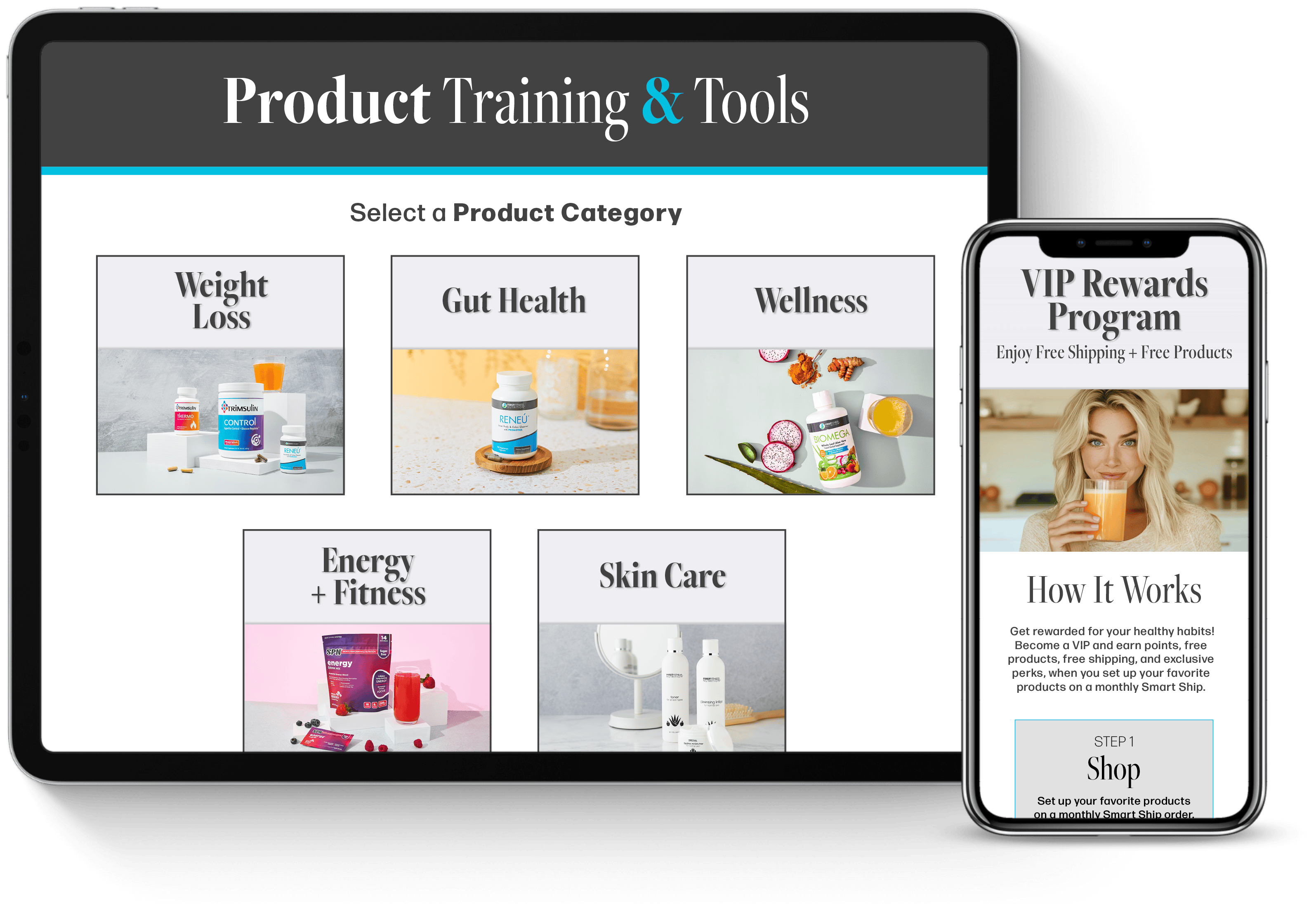 Desktop and mobile version of website